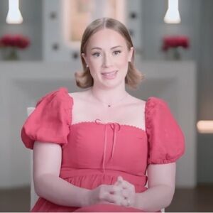 Reformation Marella Linen Dress in cherry NWT